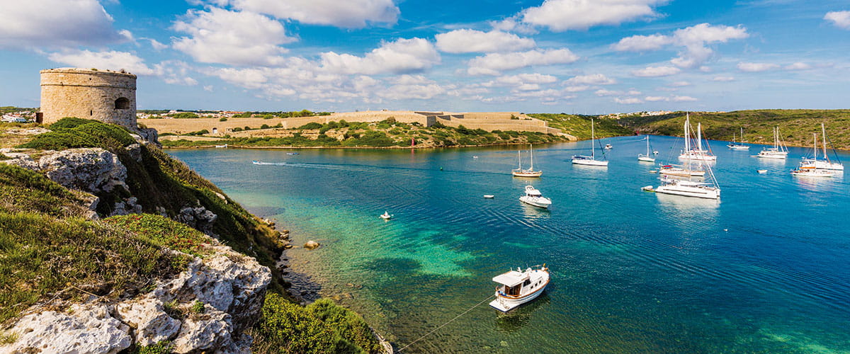 Mola Fortress on the coastline of Mahon, Minorca